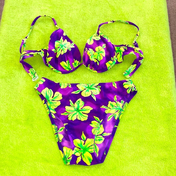 Other - Bikini size large with floral pattern